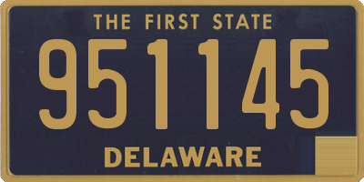 DE license plate 951145