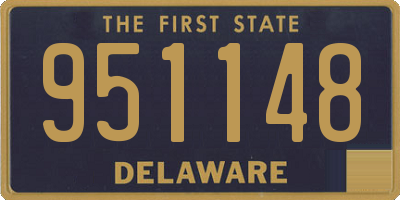 DE license plate 951148