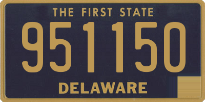 DE license plate 951150