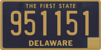 DE license plate 951151