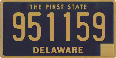 DE license plate 951159