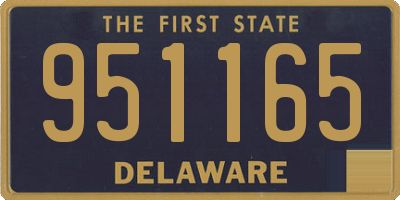 DE license plate 951165