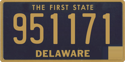 DE license plate 951171