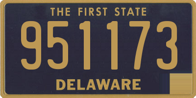 DE license plate 951173