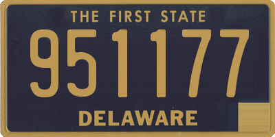 DE license plate 951177