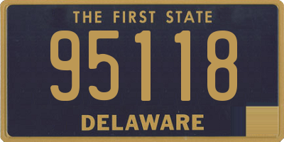 DE license plate 95118