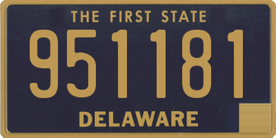 DE license plate 951181