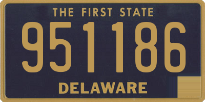 DE license plate 951186