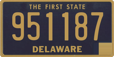 DE license plate 951187