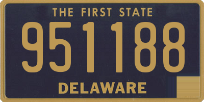 DE license plate 951188