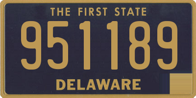 DE license plate 951189