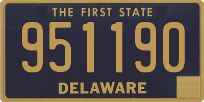 DE license plate 951190