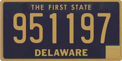 DE license plate 951197