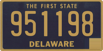 DE license plate 951198