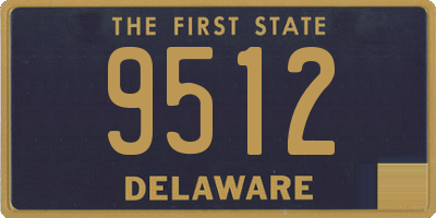 DE license plate 9512