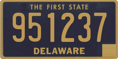 DE license plate 951237