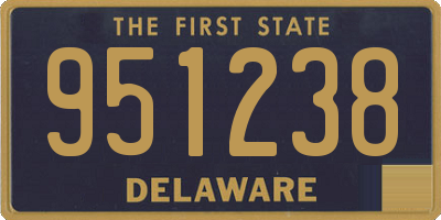 DE license plate 951238