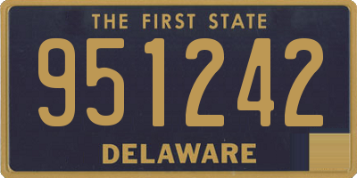 DE license plate 951242