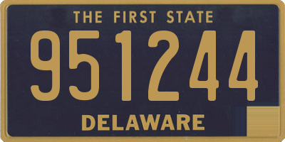 DE license plate 951244