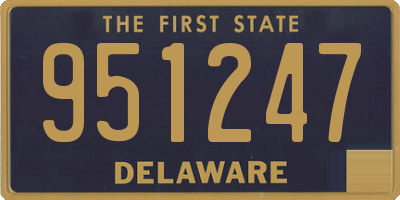 DE license plate 951247