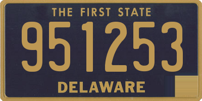 DE license plate 951253