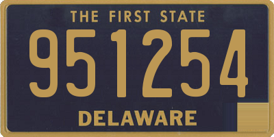 DE license plate 951254