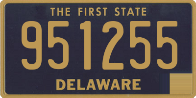 DE license plate 951255