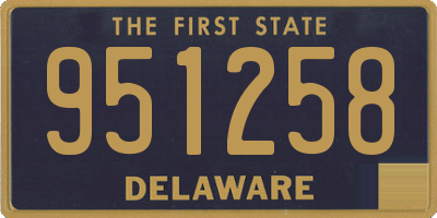DE license plate 951258