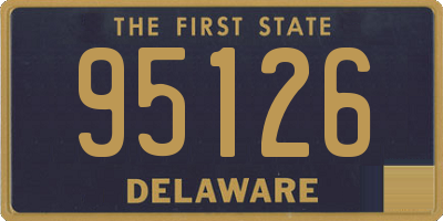 DE license plate 95126