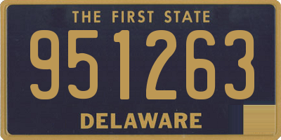 DE license plate 951263