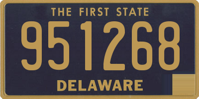 DE license plate 951268