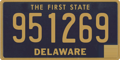 DE license plate 951269