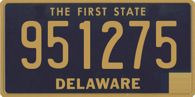 DE license plate 951275