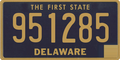 DE license plate 951285