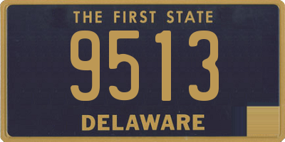 DE license plate 9513