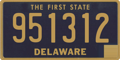 DE license plate 951312