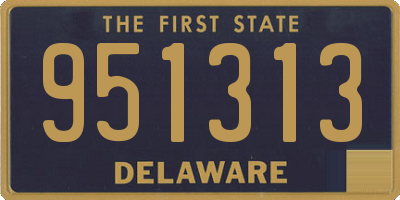 DE license plate 951313
