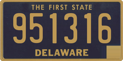 DE license plate 951316