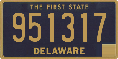 DE license plate 951317
