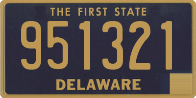 DE license plate 951321