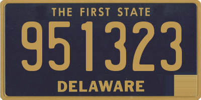 DE license plate 951323