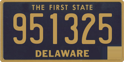 DE license plate 951325