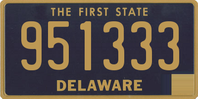 DE license plate 951333