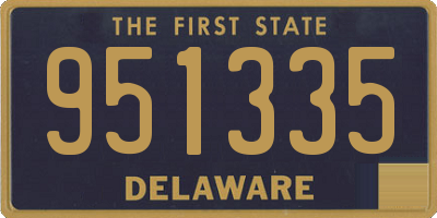DE license plate 951335