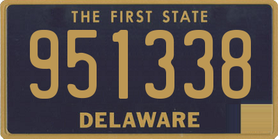 DE license plate 951338