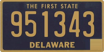DE license plate 951343