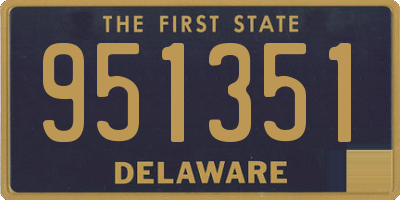 DE license plate 951351
