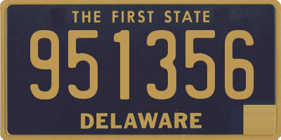 DE license plate 951356