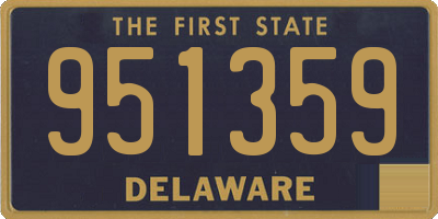 DE license plate 951359