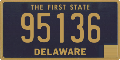 DE license plate 95136